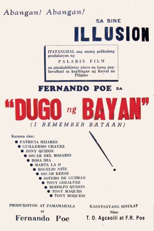 Dugo at bayan (I remember Bataan)