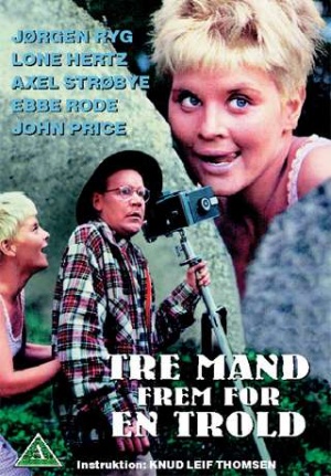 Tre mand frem for en trold