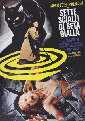 Sette scialli di seta gialla
