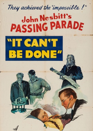 It Can't Be Done