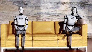 Two Robots Talking