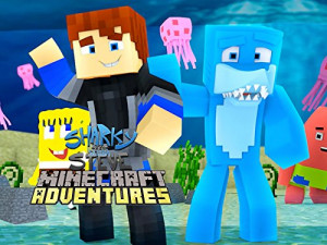 Sharky and Scuba Steve Minecraft Adventures