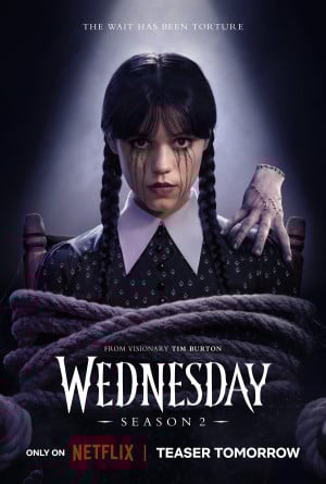 Wednesday TV series 2022 poster.