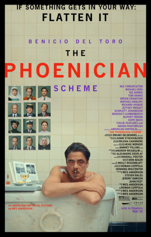 The Phoenician Scheme movie 2025 poster.