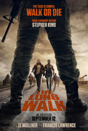 The Long Walk movie 2025 poster.