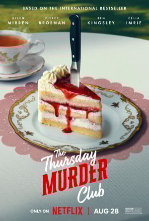The Thursday Murder Club movie 2025 poster.