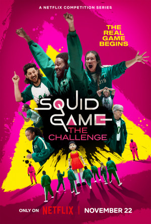 Squid Game: The Challenge TV series 2023 poster.