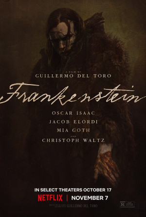 Frankenstein movie 2025 poster.