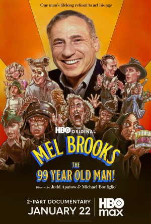 Mel Brooks: The 99 Year Old Man! TV series 2026 poster.
